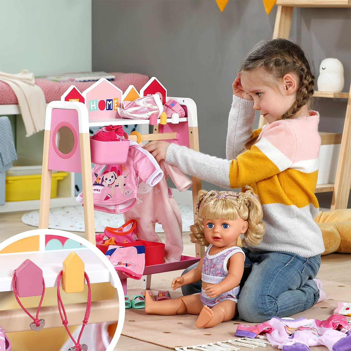 Ігровий набір Baby Born Стильна стійка для одягу (839799) фото7