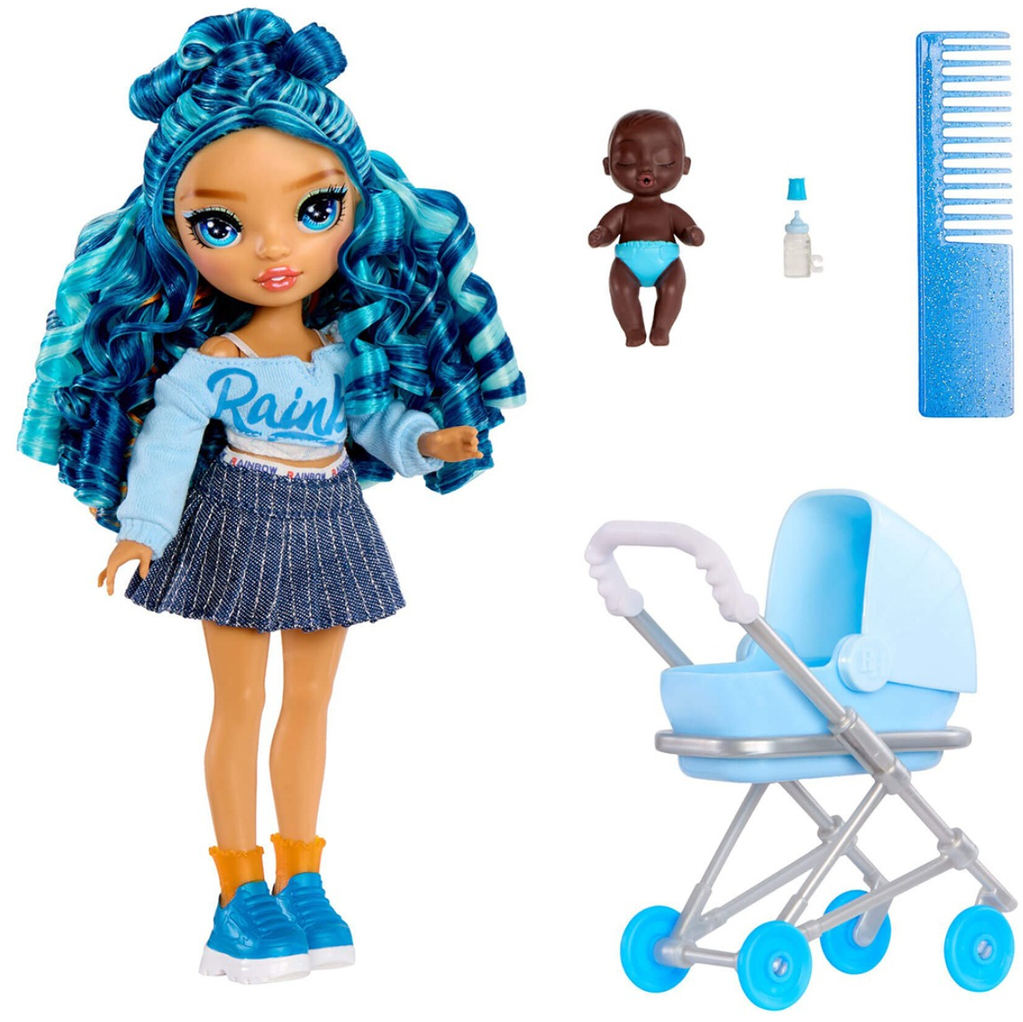 Игровой набор с куклами Rainbow High серии Junior High Babysitters Скайлер (248507) фото2