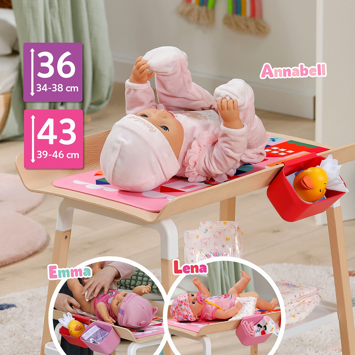 Пеленальний столик для ляльки Baby Born Комфортний догляд (839782) фото3
