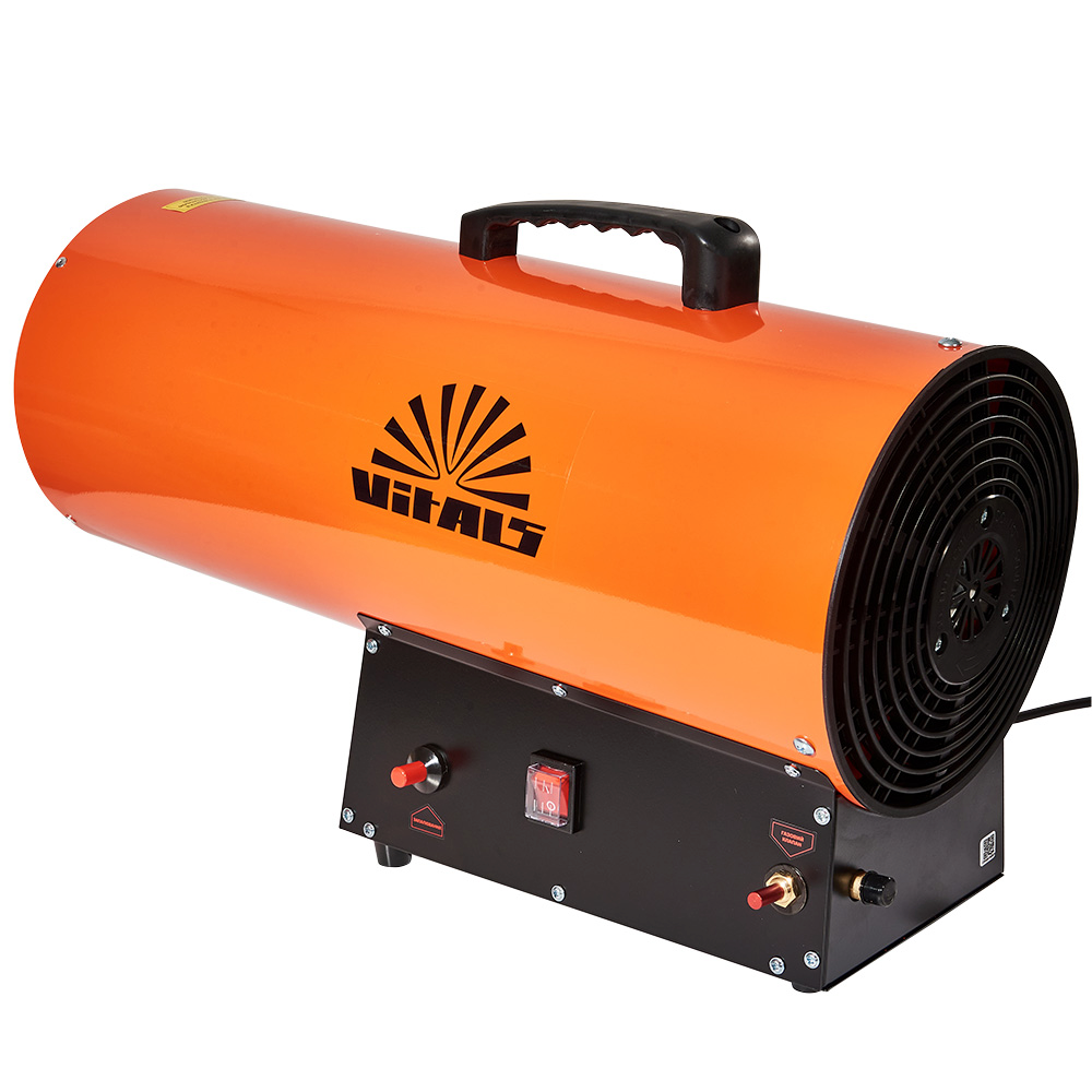 Тепловая пушка газовая Vitals GH-502, 51кВт, 350м2, 650м3, оранжевый, 6.6кг фото3