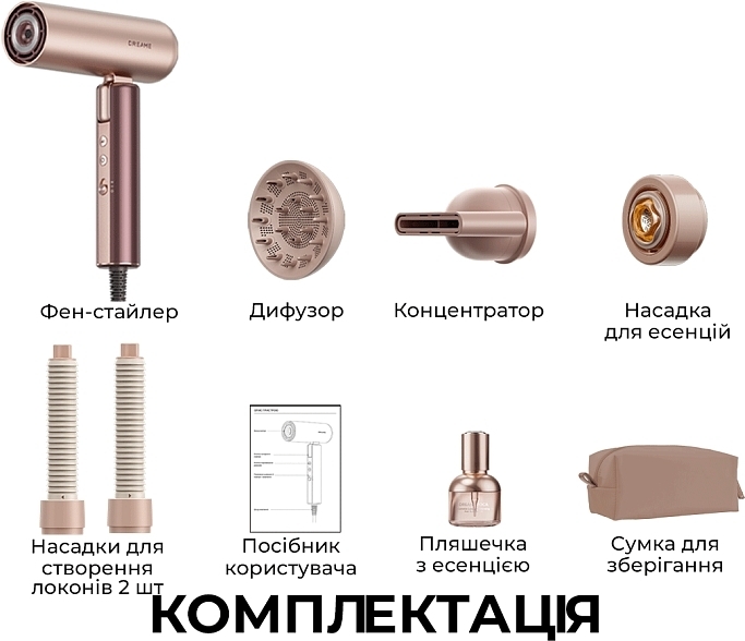 Фен-стайлер Dreame Pocket Aura Pink (AZP20A-PK) фото16