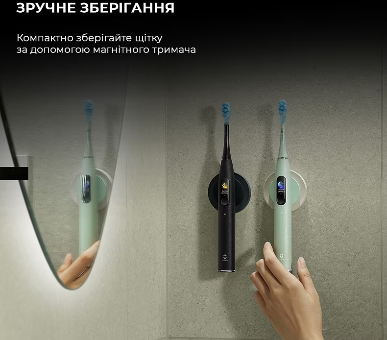 Электрическая зубная щетка Oclean X Ultra 20 Electric Toothbrush Black (6970810557121) фото5