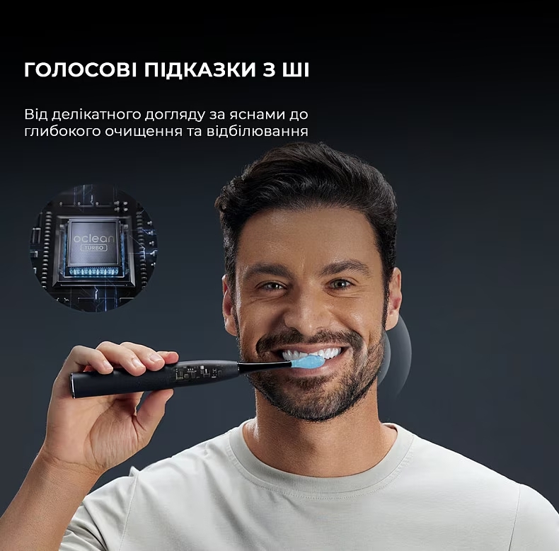 Электрическая зубная щетка Oclean X Ultra 20 Electric Toothbrush Black (6970810557121) фото9