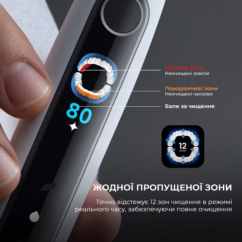 Электрическая зубная щетка Oclean X Pro 20 Set Black (6970810556964) фото6