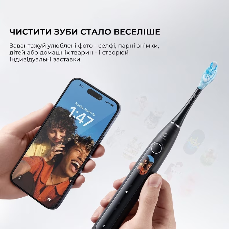 Электрическая зубная щетка Oclean X Pro 20 Set Black (6970810556964) фото12