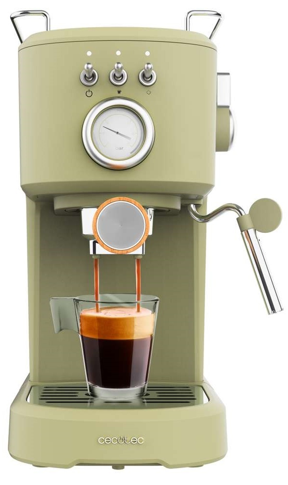 Кофеварка эспрессо Cecotec Power Espresso 20 Retro Green (CCTC-01723) фото2