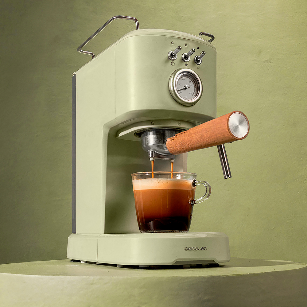 Кофеварка эспрессо Cecotec Power Espresso 20 Retro Green (CCTC-01723) фото6