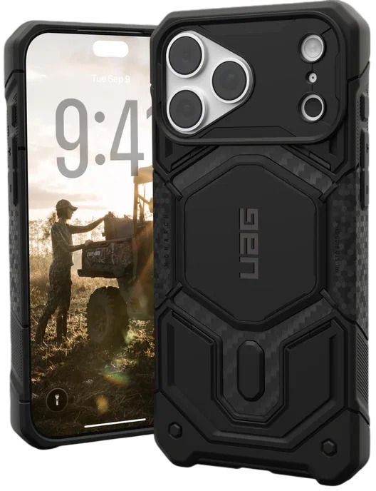Чехол UAG для iPhone 18 Pro Max Monarch Pro Magsafe Carbon Fiber (114568114242) фото4