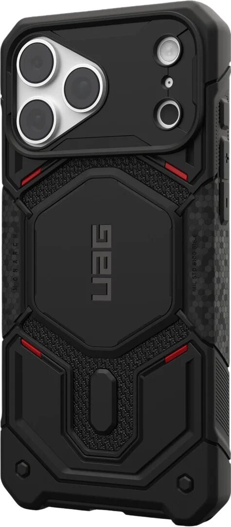 Чехол UAG для iPhone 18 Pro Max Monarch Pro Magsafe Kevlar Black (114568113940) фото4