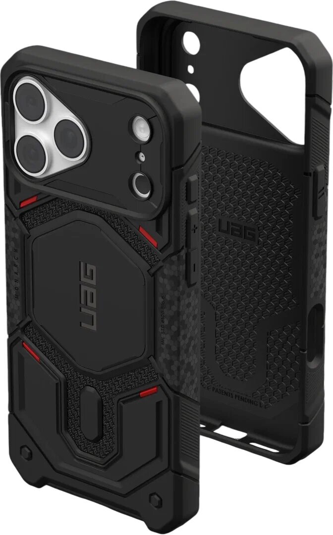 Чехол UAG для iPhone 18 Pro Max Monarch Pro Magsafe Kevlar Black (114568113940) фото12