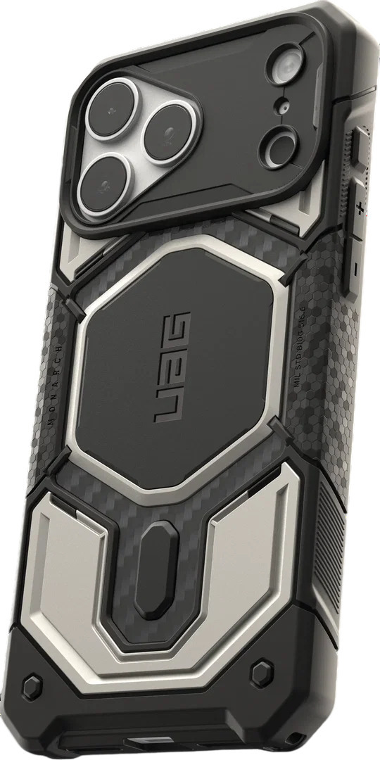 Чехол UAG для iPhone 18 Pro Max Monarch Pro Magsafe Titanium (114568113636) фото5