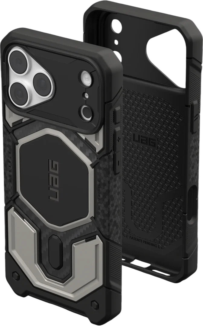 Чехол UAG для iPhone 18 Pro Max Monarch Pro Magsafe Titanium (114568113636) фото11