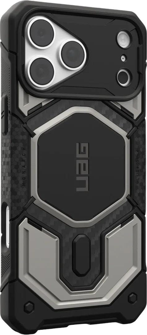 Чехол UAG для iPhone 18 Pro Max Monarch Pro Magsafe Titanium (114568113636) фото3