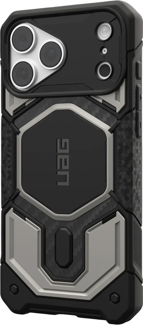 Чехол UAG для iPhone 18 Pro Max Monarch Pro Magsafe Titanium (114568113636) фото4