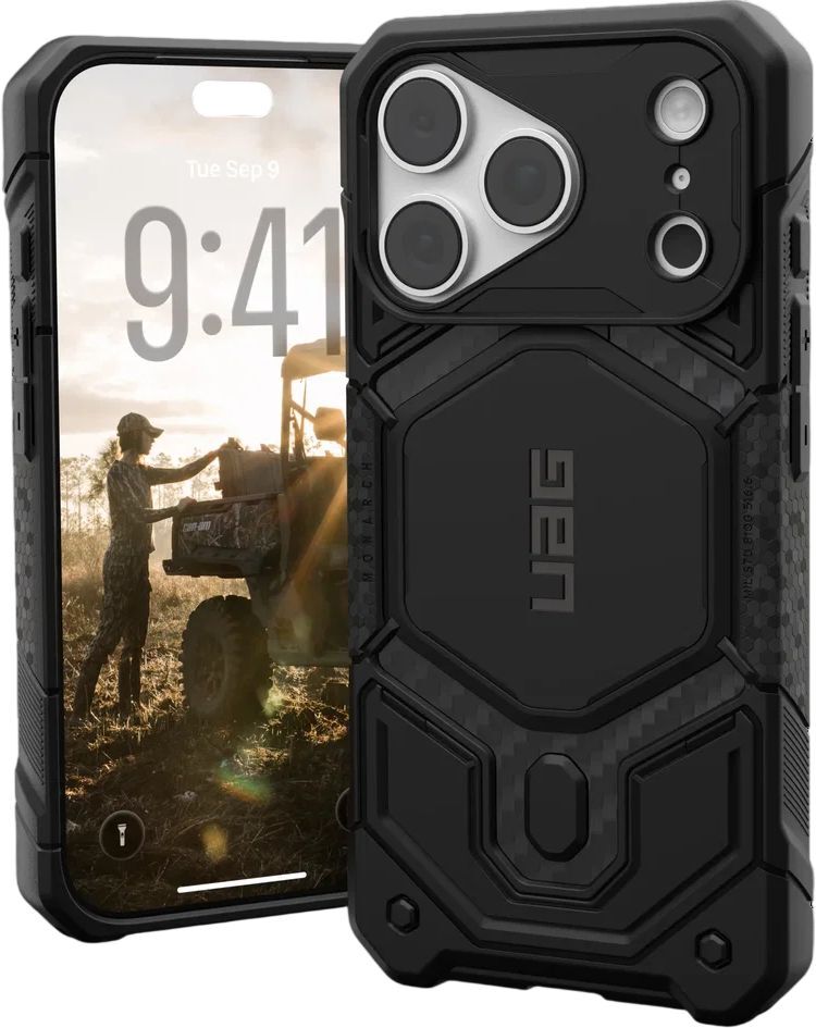 Чохол UAG для iPhone 18 Pro, Monarch Pro Magsafe, Carbon Fiber (114569114242) фото12