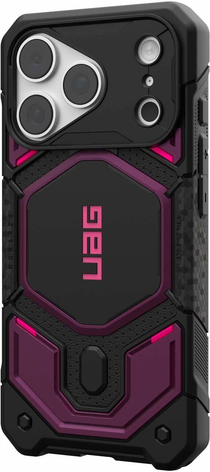 Чехол UAG для iPhone 18 Pro Monarch Pro Magsafe Deep Purple Synth (114569114I4I) фото4