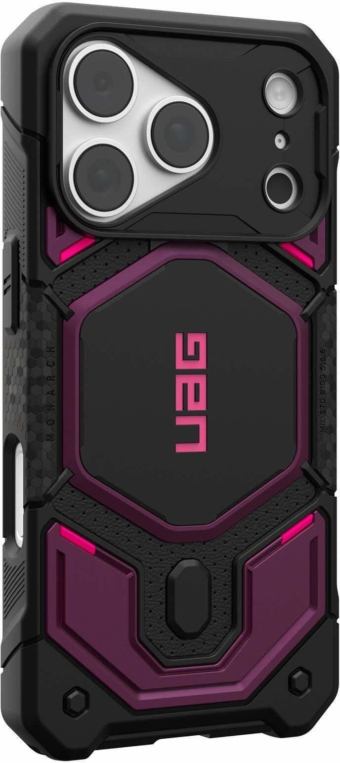 Чехол UAG для iPhone 18 Pro Monarch Pro Magsafe Deep Purple Synth (114569114I4I) фото3