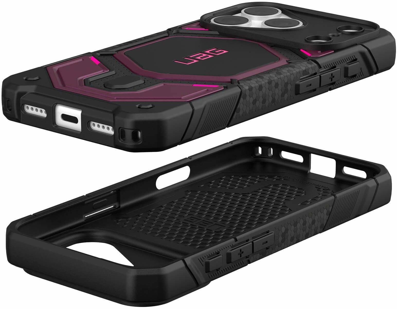 Чехол UAG для iPhone 18 Pro Monarch Pro Magsafe Deep Purple Synth (114569114I4I) фото11