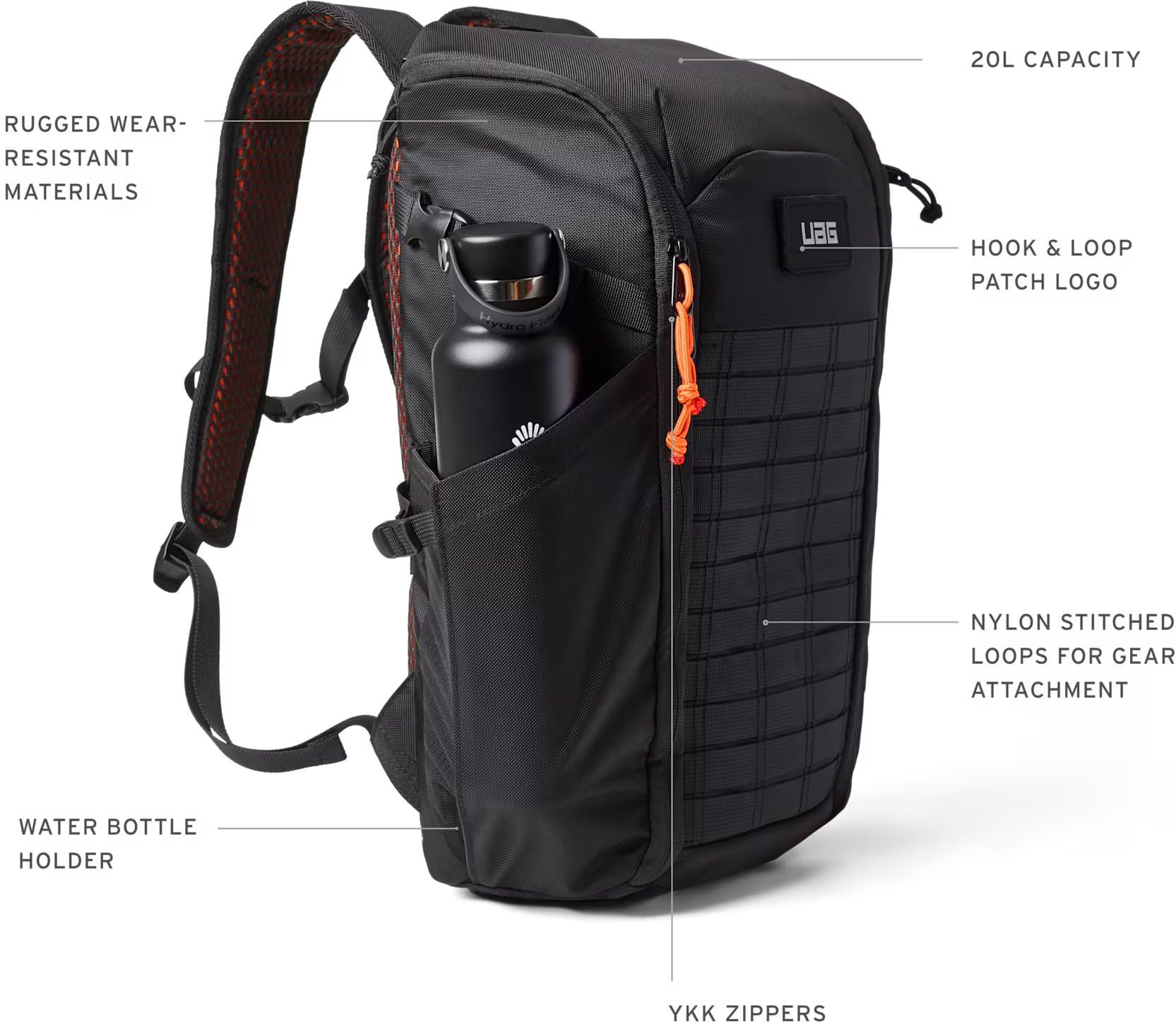 Рюкзак UAG Civilian Backpack для ноутбуков до 16", Olive/Orange фото
