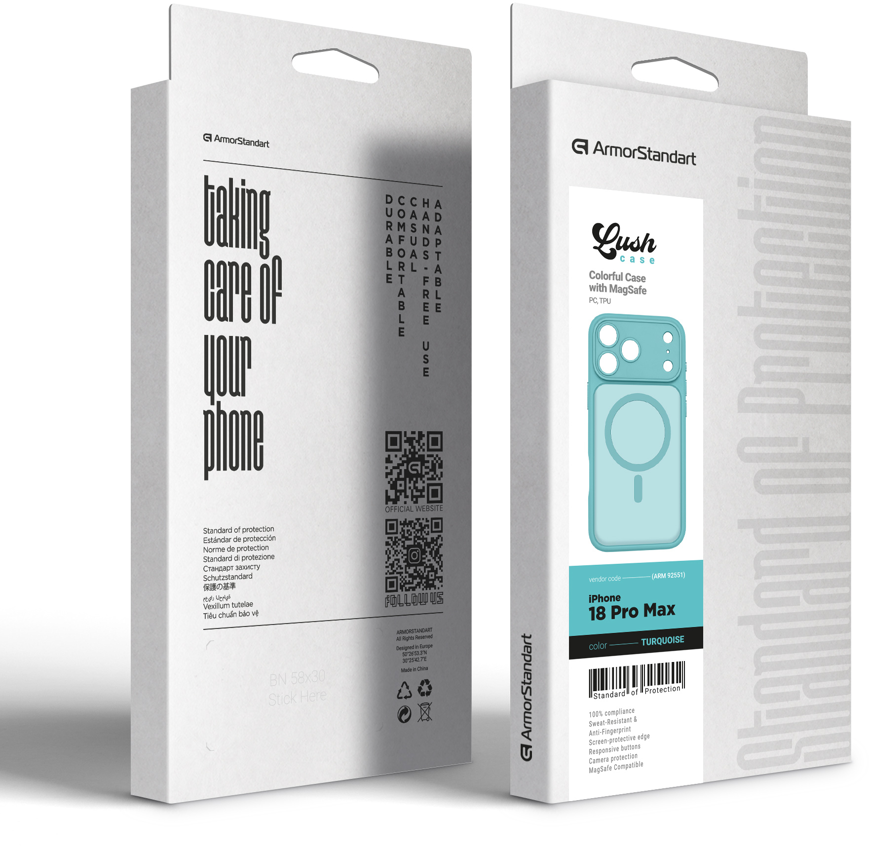 Чехол ArmorStandart Lush MagCase для Apple iPhone 18 Pro Max Turquoise (ARM92551) фото6