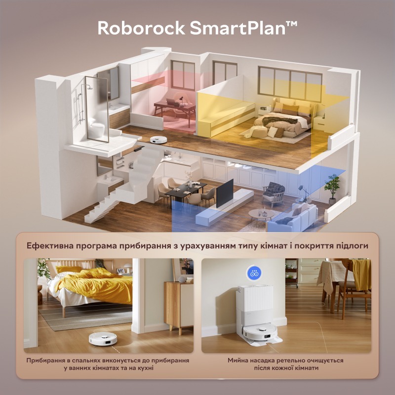 Робот-пилосос Roborock Qrevo 5AE White (1141772) фото