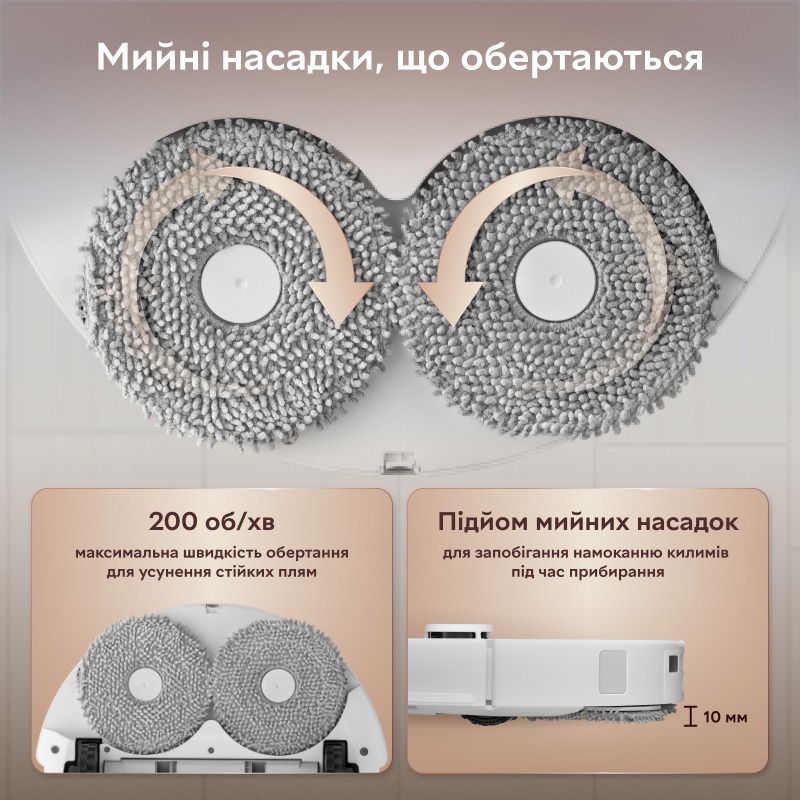 Робот-пилосос Roborock Qrevo 5AE White (1141772) фото