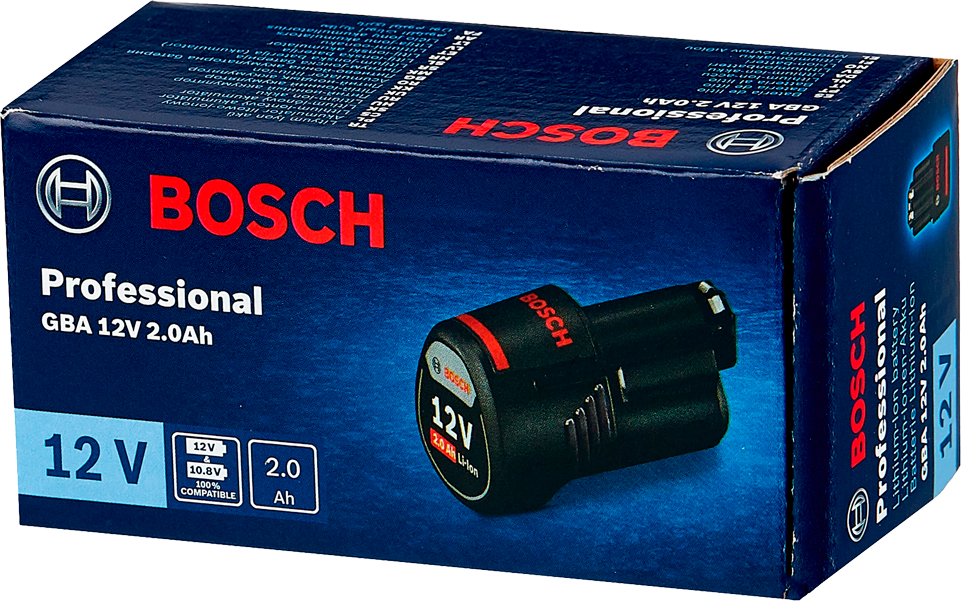 Аккумулятор Bosch Professional GBA 12В, 2.0 А/ч (1.600.Z00.02X) фото 2