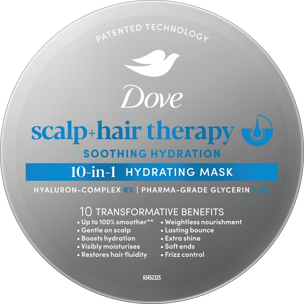 Маска для волос Dove Scalp + Hair Therapy для успокоения и увлажнения 270 мл фото3