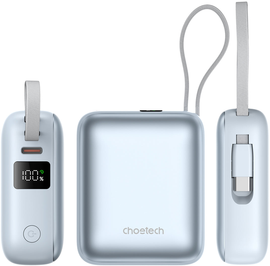 Павербанк Choetech, 10000 mAh, PD 35 Вт, синий фото3