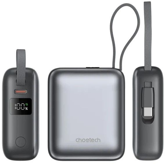 Павербанк Choetech, 10000 mAh, PD 35 Вт, серый фото3