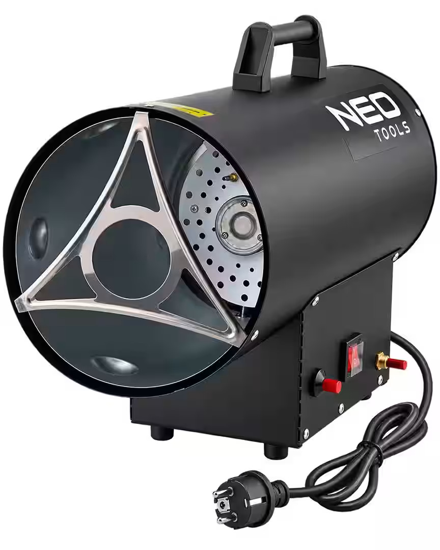 Тепловая пушка газовая Neo Tools, 50кВт, 300м2, 650м3/ч, черный, 7.5кг фото6