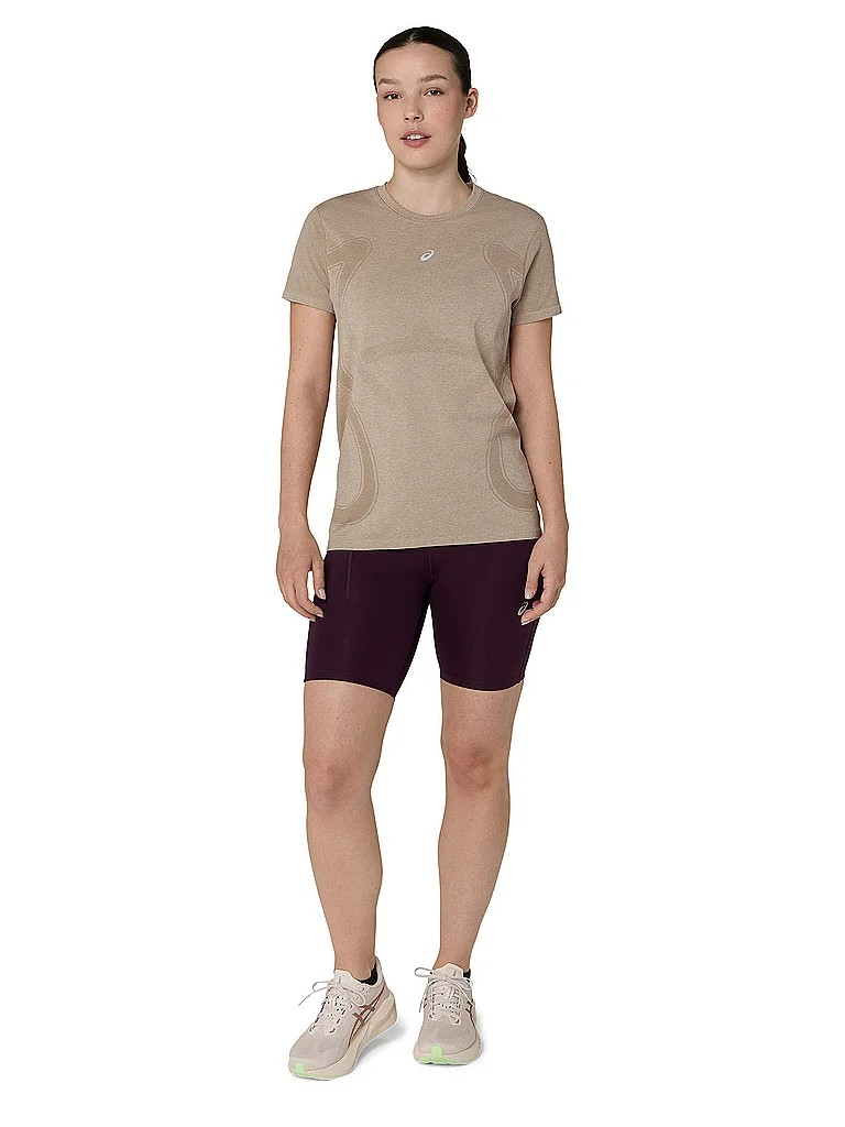 Футболка женская Asics Road SeamleSS SS 2012D292-200 M бежевая фото2