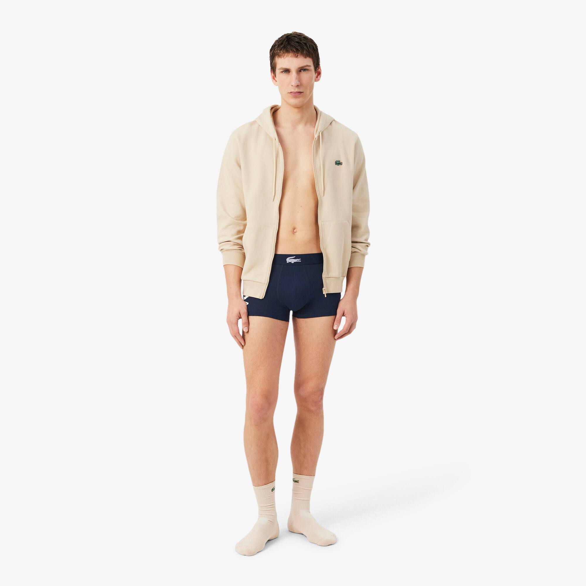 Набір трусів-боксерів чоловічих Lacoste 5H1291-BCK S 3 шт. сині фото10