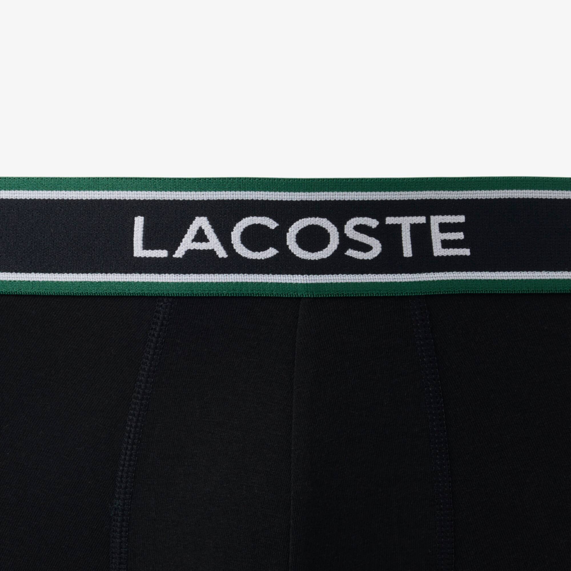 Набір трусів-боксерів чоловічих Lacoste 5H0926-031 M 3 шт. чорні фото6