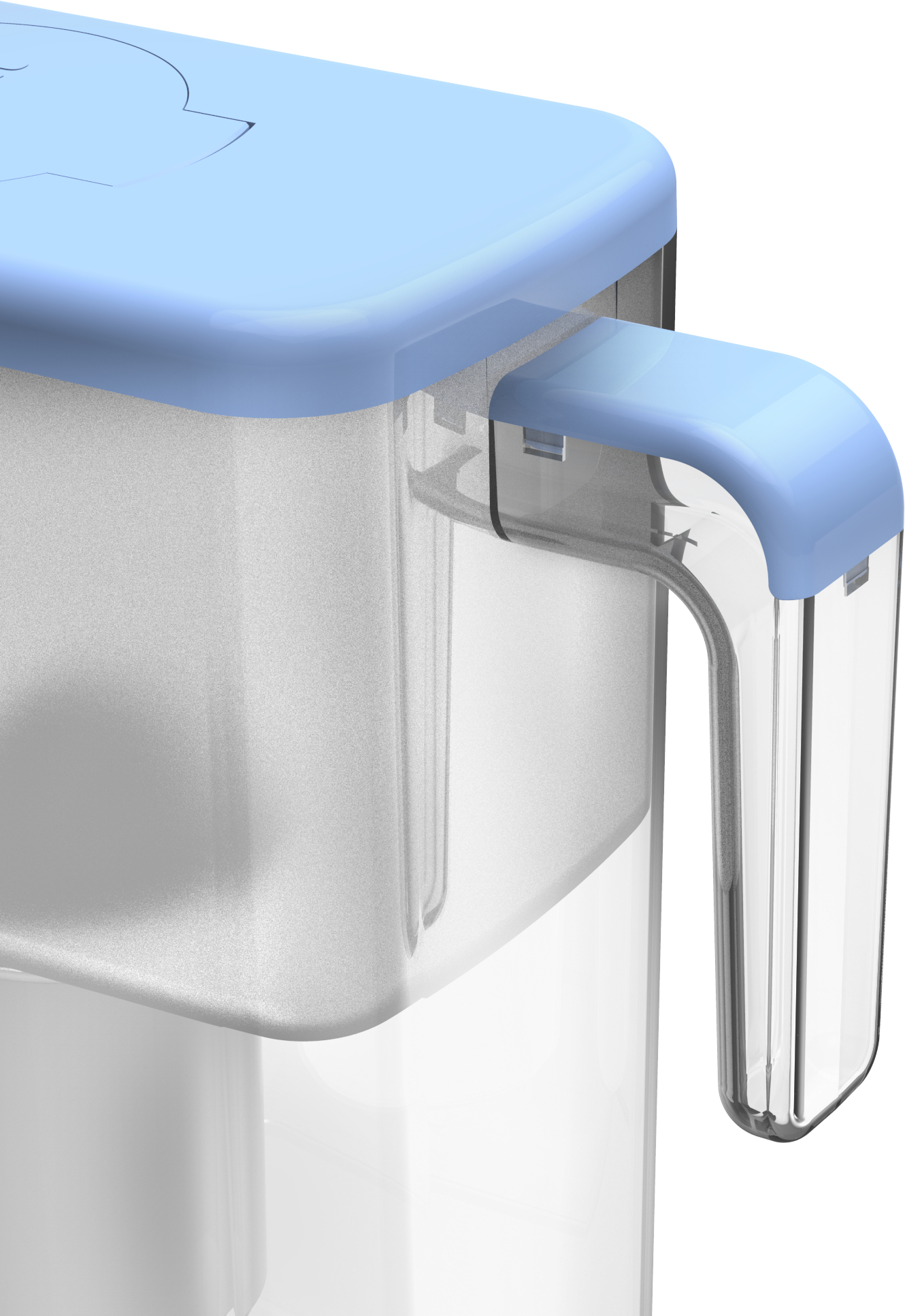 Фільтр-глечик Ecosoft Slim блакитний (FMVSLIMBECO) фото