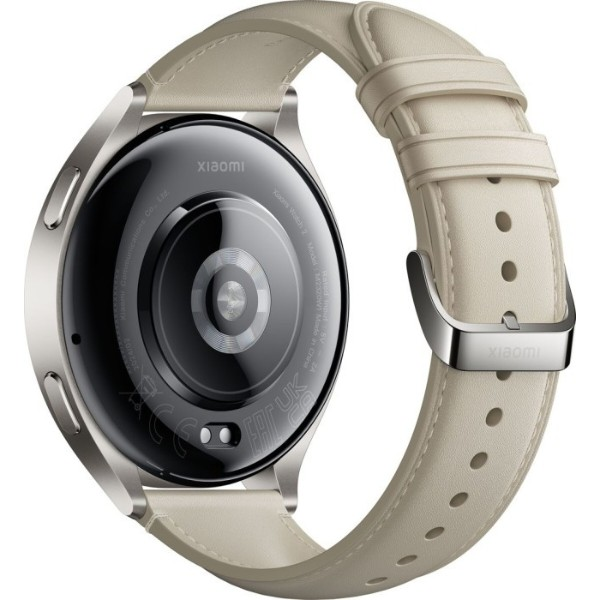 Смарт-годинник Xiaomi Watch 2 Titan Gray Case White Leather Strap BHR9306GL (1093970) фото6