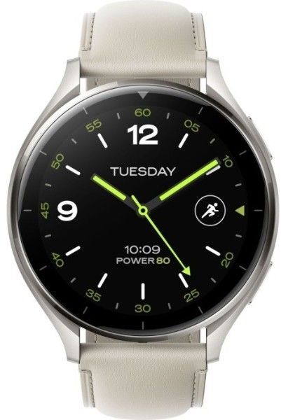 Смарт-годинник Xiaomi Watch 2 Titan Gray Case White Leather Strap BHR9306GL (1093970) фото2