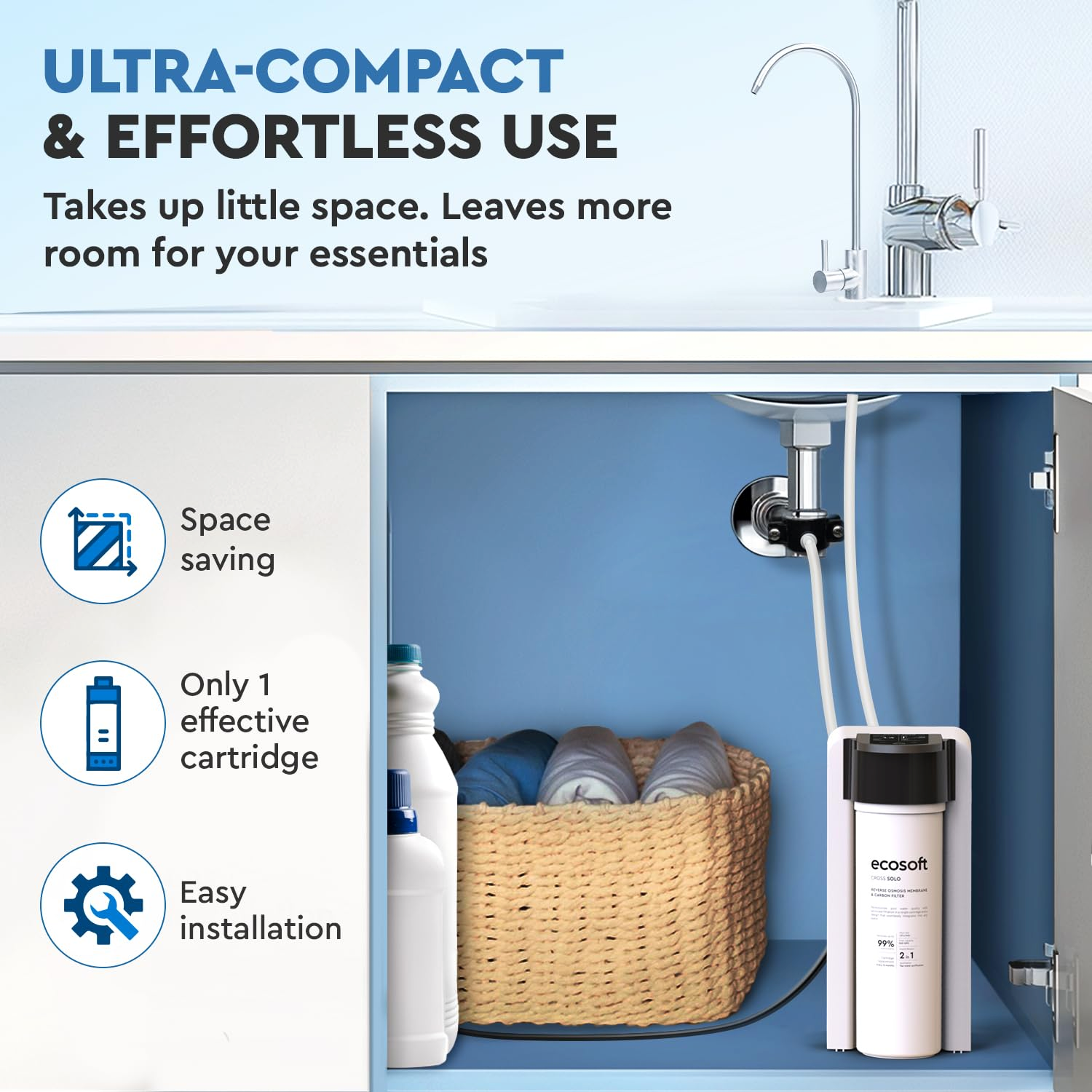 Фильтр обратного осмоса Ecosoft CROSS Solo (MO1500PECO) фото5