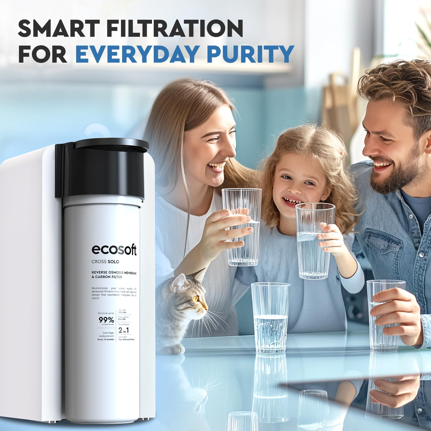 Фильтр обратного осмоса Ecosoft CROSS Solo (MO1500PECO) фото12