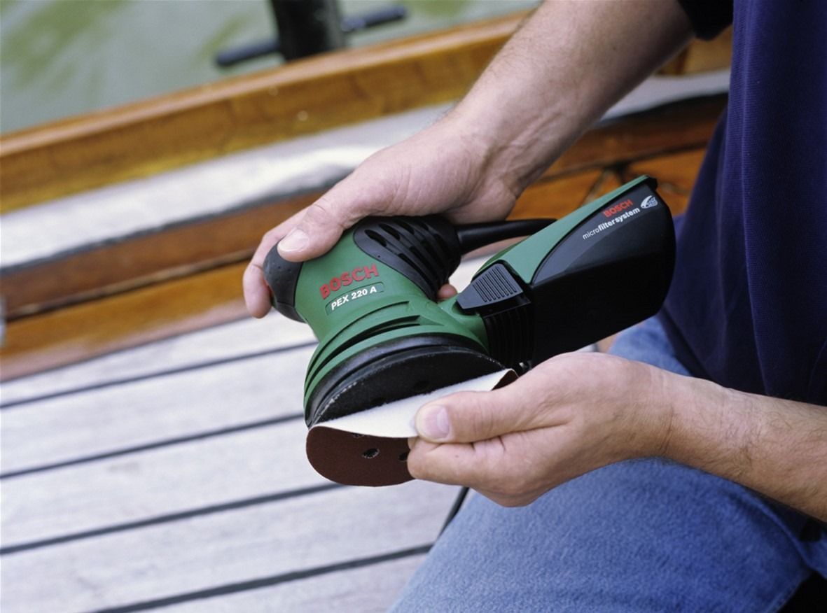 Шлифмашина эксцентриковая Bosch PEX 220 A (0.603.378.020) фото 4