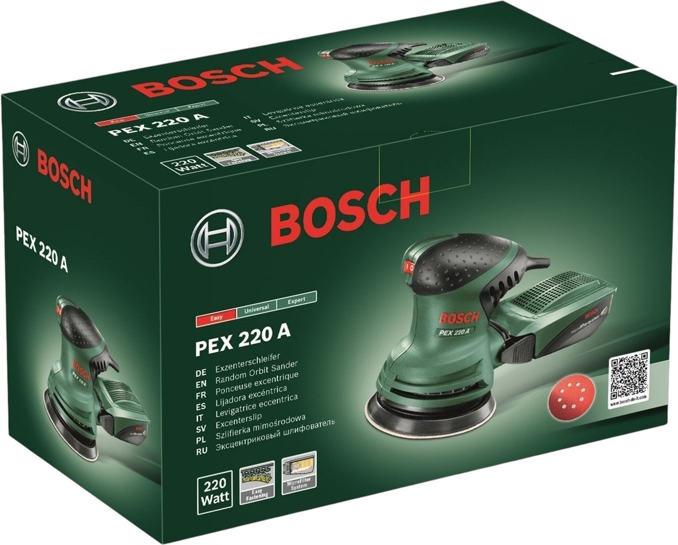 Шлифмашина эксцентриковая Bosch PEX 220 A (0.603.378.020) фото 3