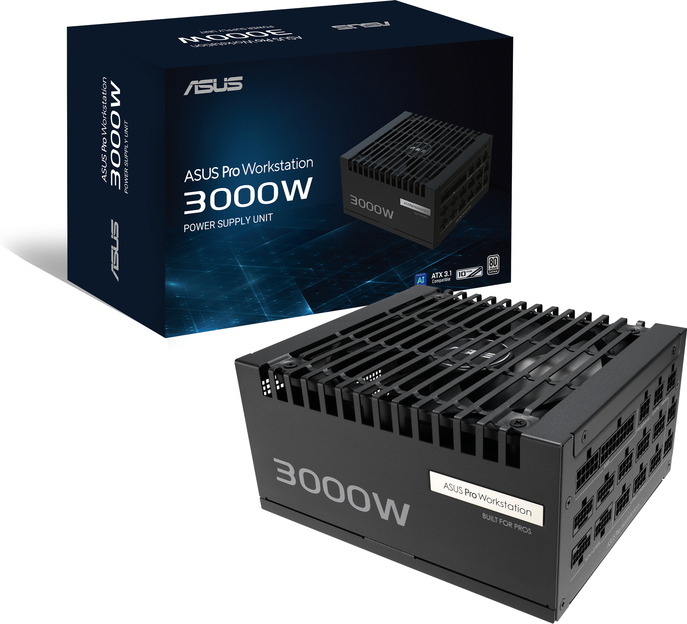 Блок питания ASUS Pro WS 3000W Platinum (90YE00Z0-B0EA00) фото9