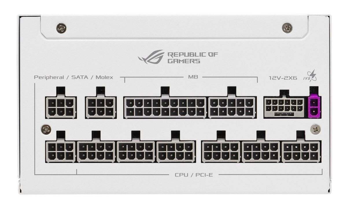 Блок живлення ASUS ROG Strix 1000W Platinum ROG Equalizer White (90YE00W9-B0NA00) фото14