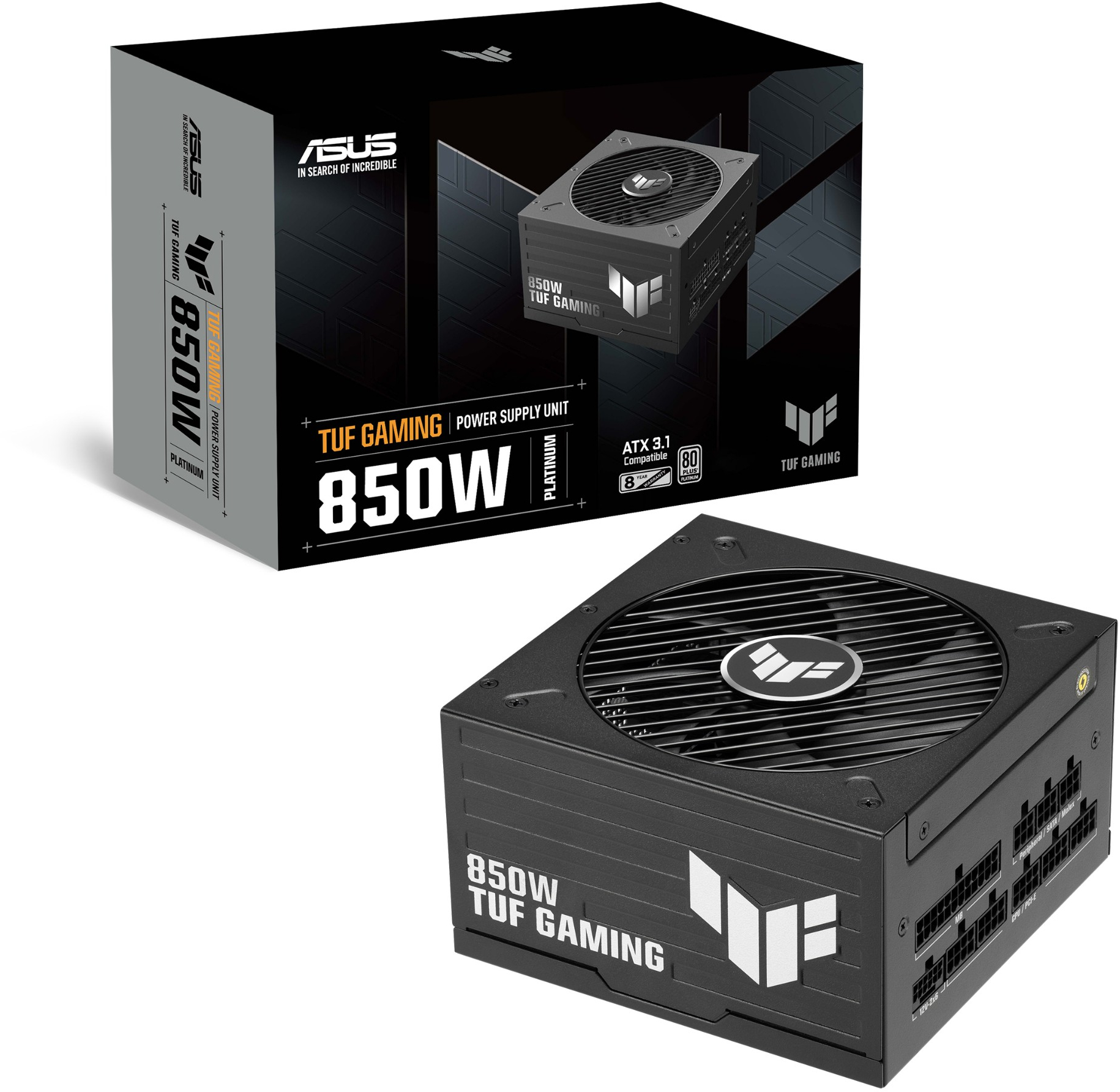 Блок питания ASUS TUF Gaming 850W Platinum Black (90YE0102-B0NA00) фото5
