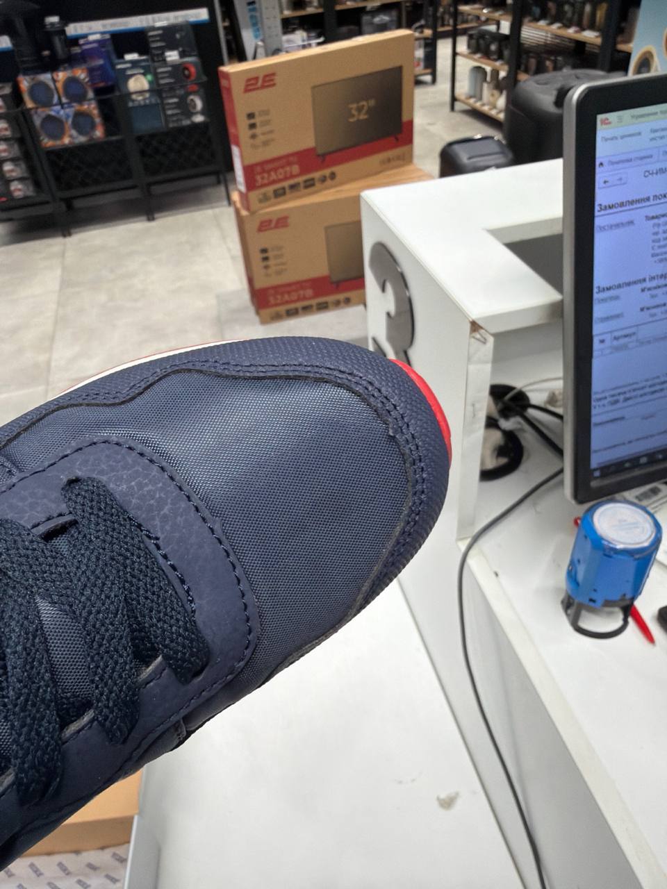 Кроссовки детские JOMA J.357 Jr 2203 Navy Red J357S2203 34 темно-синие/серые фото2