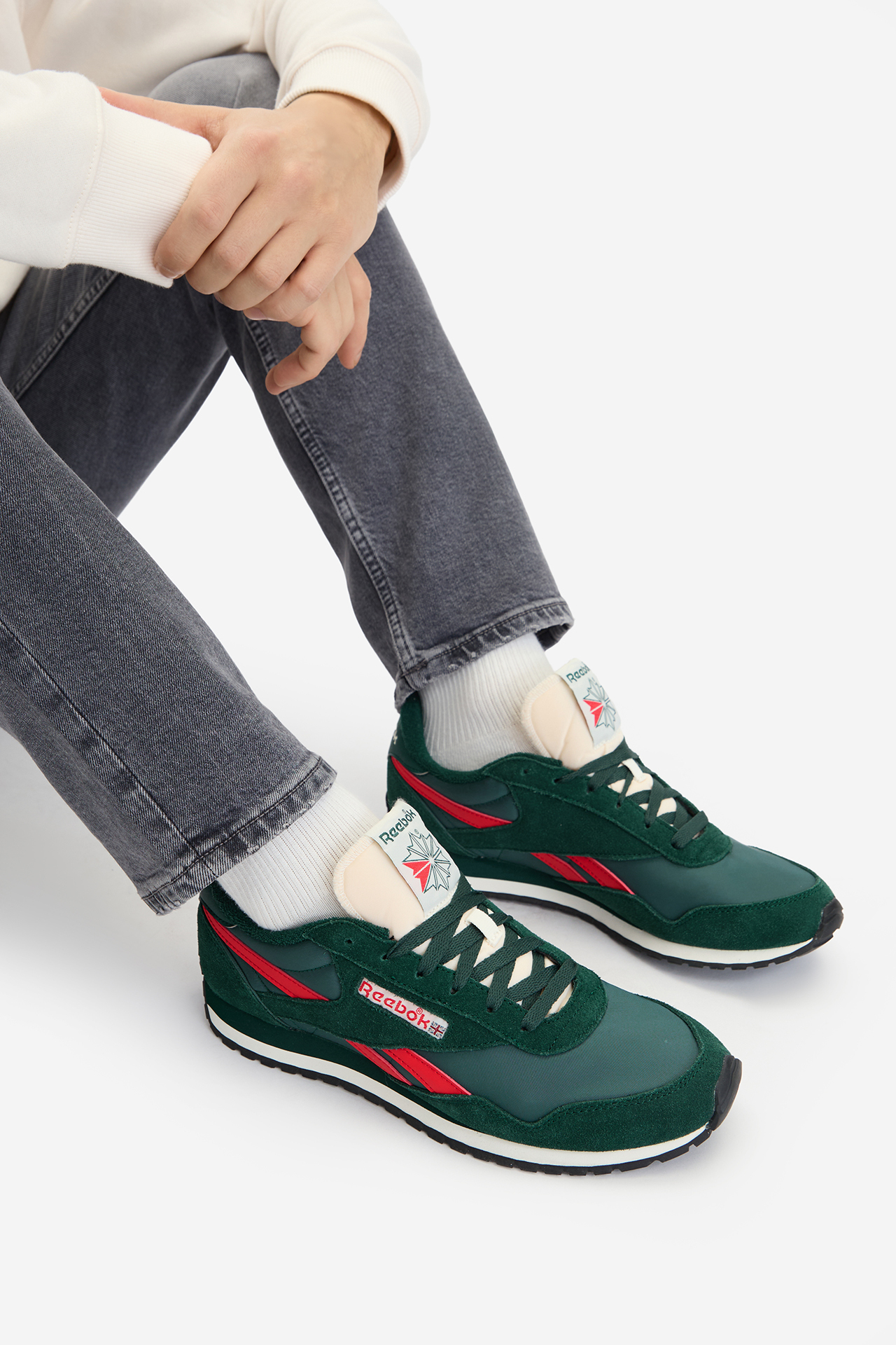 Кроссовки мужские Reebok CLASSIC AZ 100245081 45 1/2 зеленые фото2