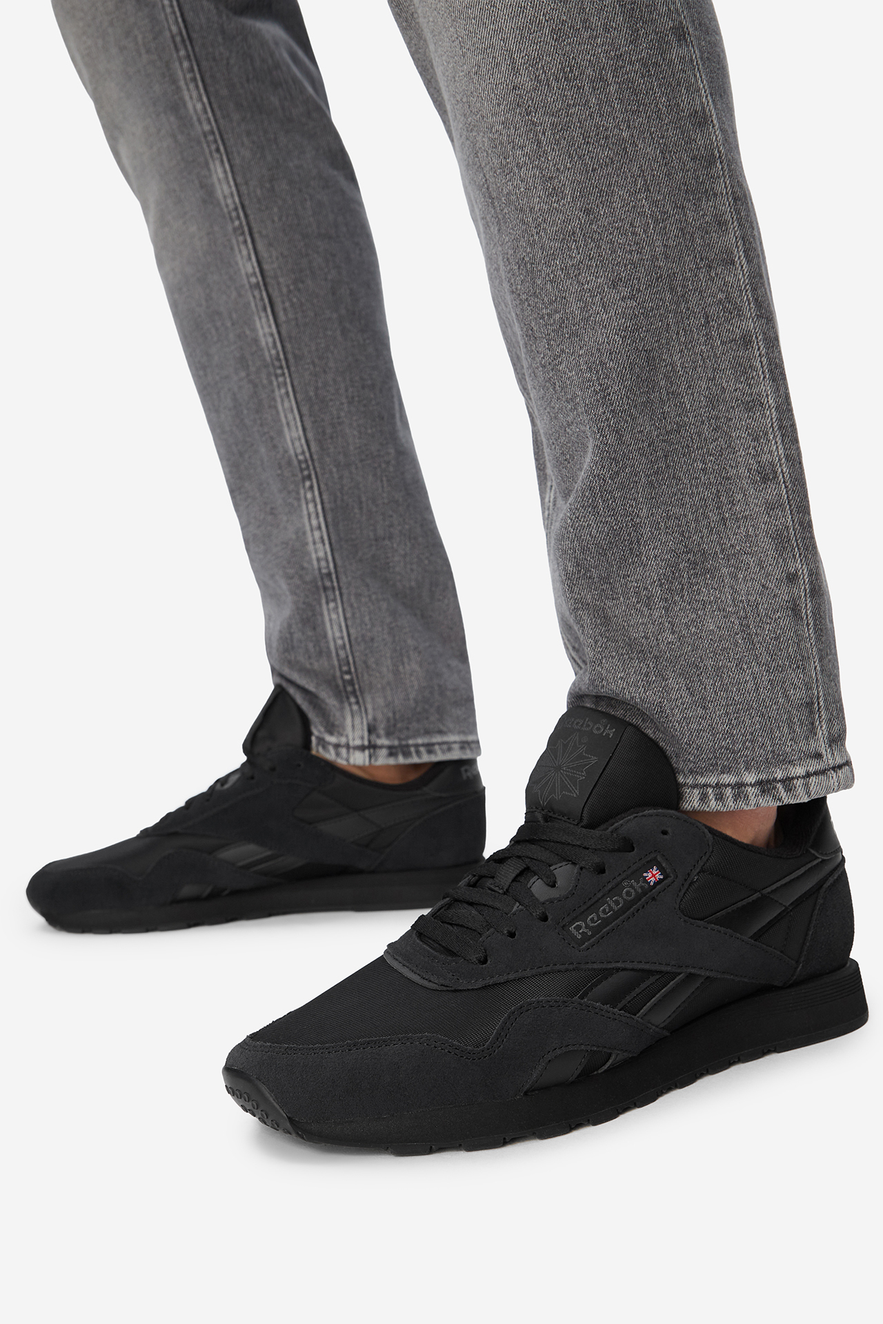 Кросівки чоловічі Reebok CLASSIC NYLON 100033377 47 чорні фото2