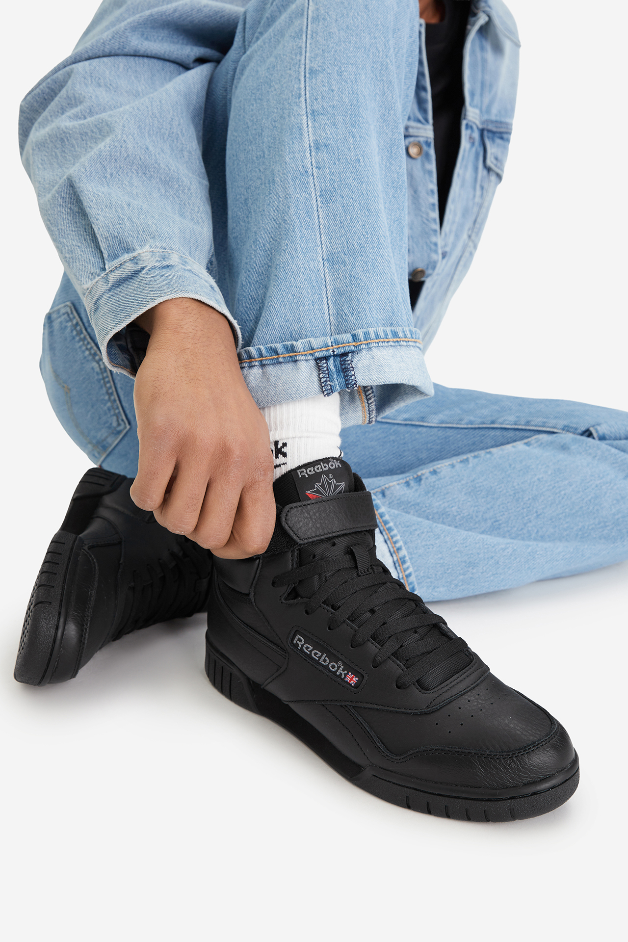 Кеды высокие мужские Reebok HI-100000109 45 1/2 черные фото2