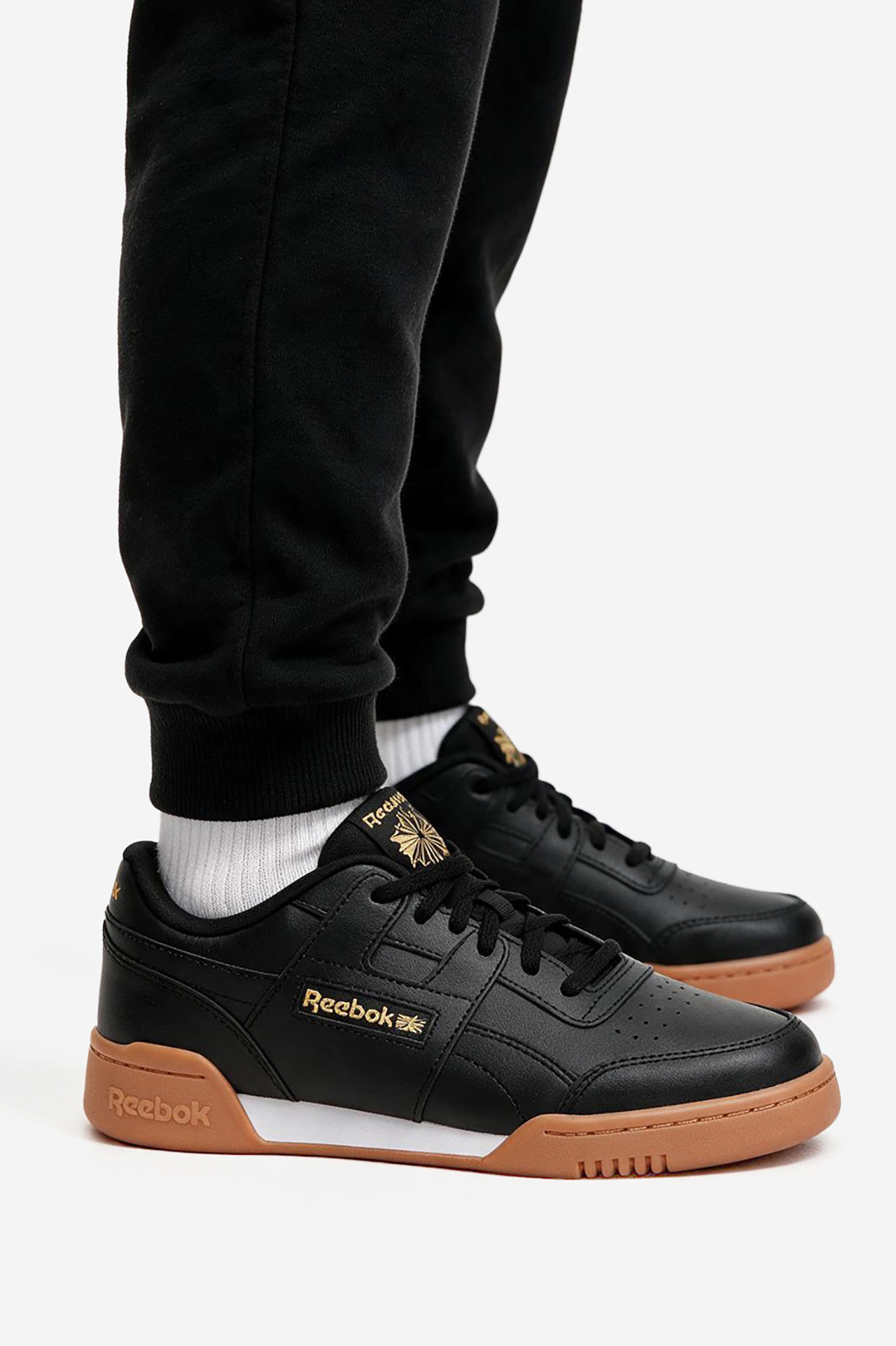 Кеды для мальчиков Reebok WORKOUT PLUS 100272601 38 1/2 черные фото2