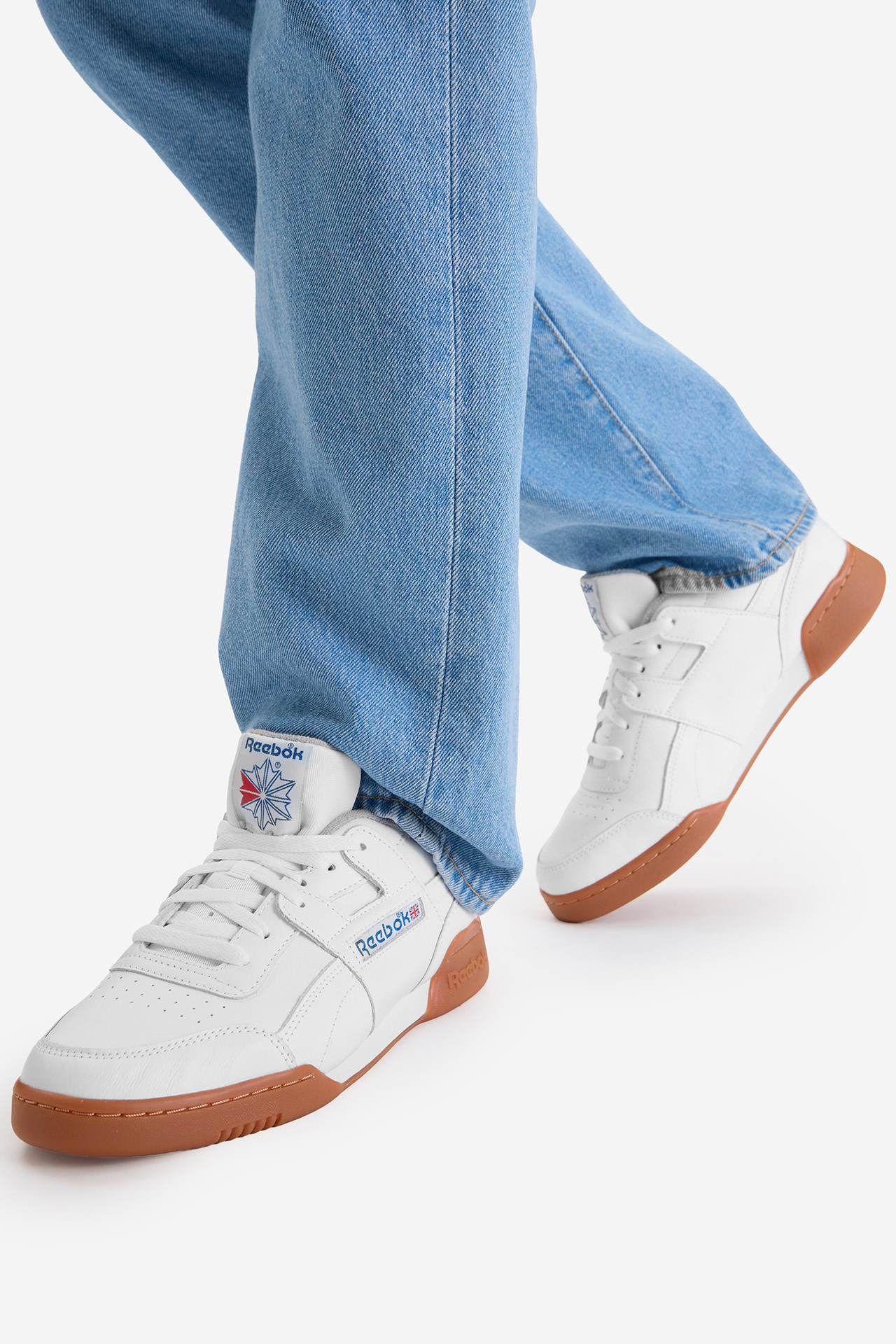 Кеди чоловічі Reebok WORKOUT PLUS 100244983 45 білі фото2